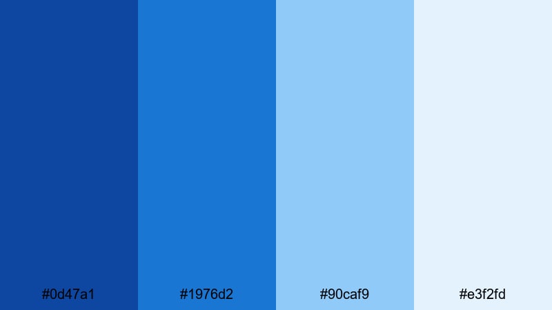 twilight storyboard calm true blue color palette with hex codes