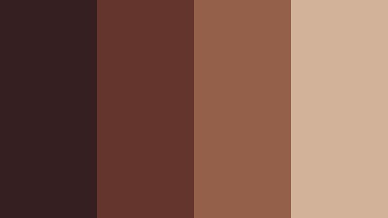 twilight timber fade redwood brown color palette with hex codes