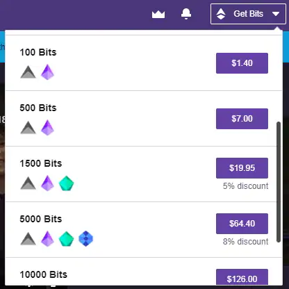 50 twitch bits to usd