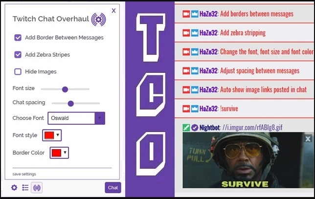 Twitch Extensions Chat