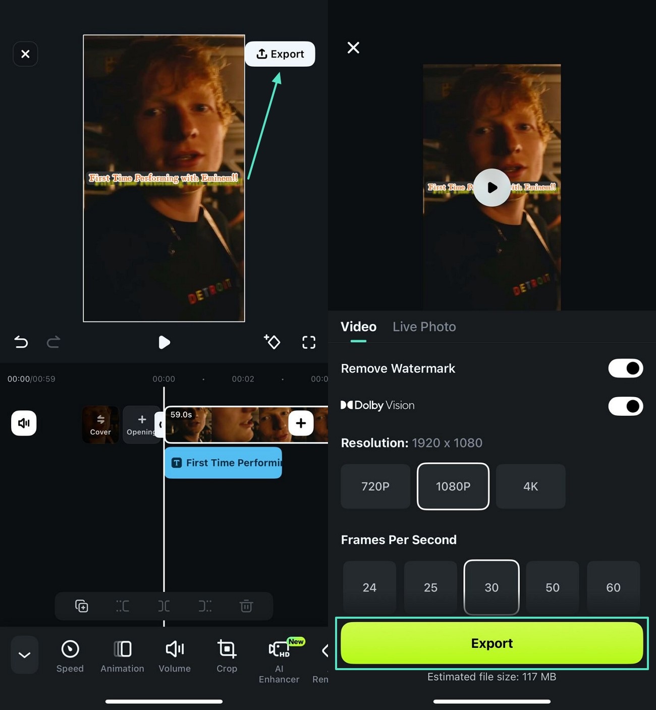 export media file