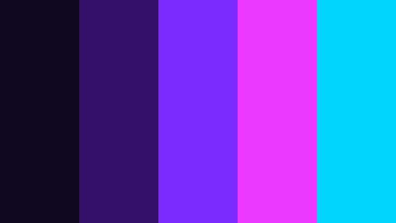 ultraviolet mirage cyberpunk color color palette with hex codes
