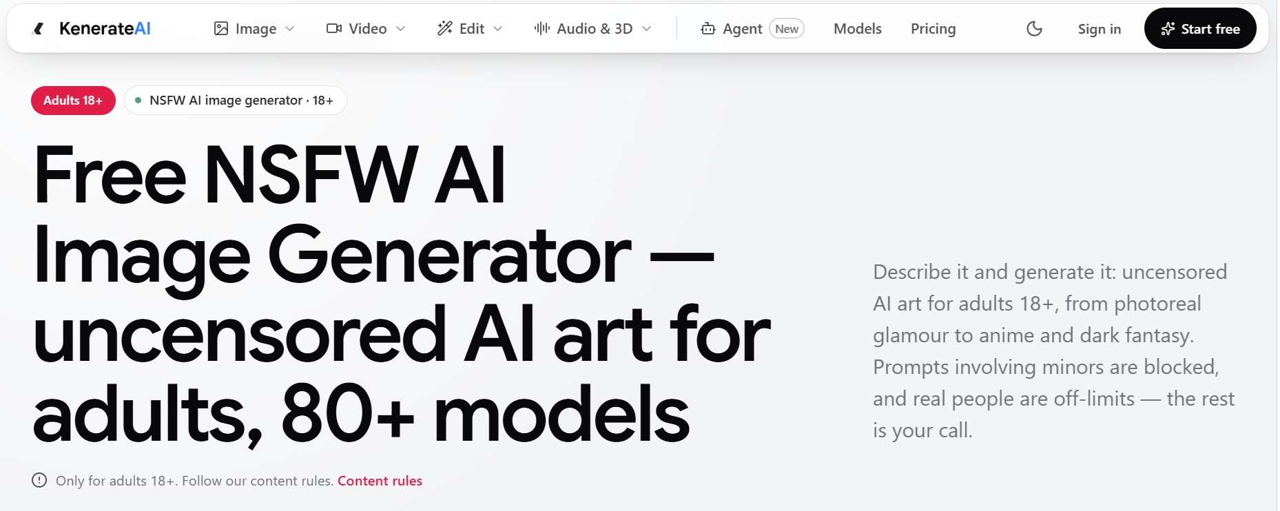 kenerate ai uncensored image generator
