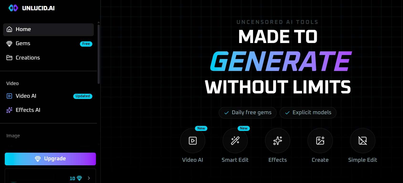 unlucid ai uncensored video generator