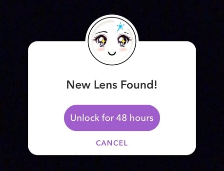 desbloqueie o filtro de anime do snapchat