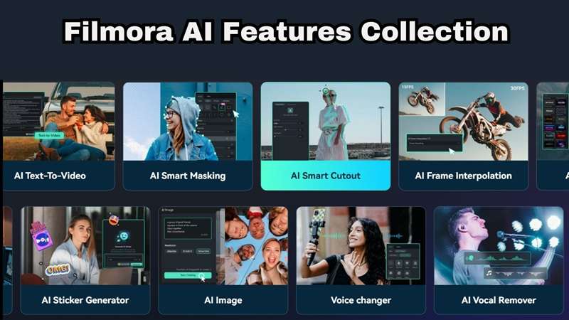 filmora ai features collection