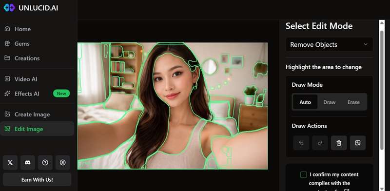 edit your photo in unlucid ai