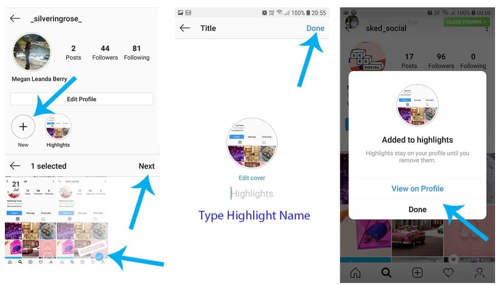  upload  highlight cover to instagram 