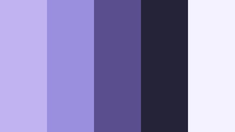 urban amethyst noir lunar lavender color palette with hex codes