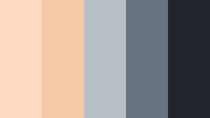 urban apricot contrast apricot cream color palette with hex codes