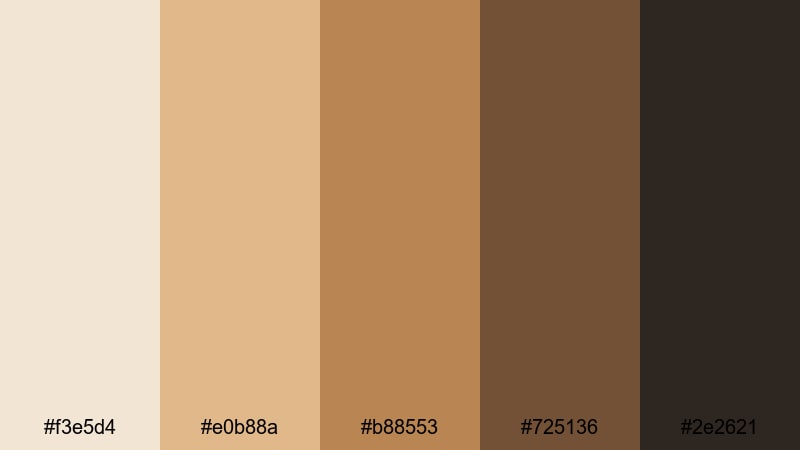 urban atelier bronze renaissance color palette with hex codes