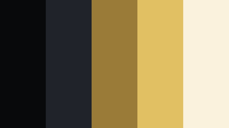 urban brass bistro black and gold restaurant color color palette with hex codes