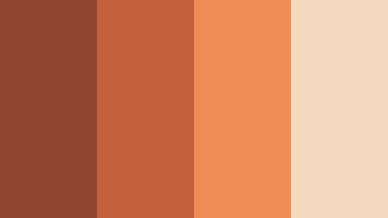 urban brick backdrop canyon rust color palette with hex codes
