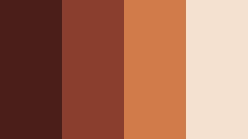 urban brick loft deep mahogany red color palette with hex codes
