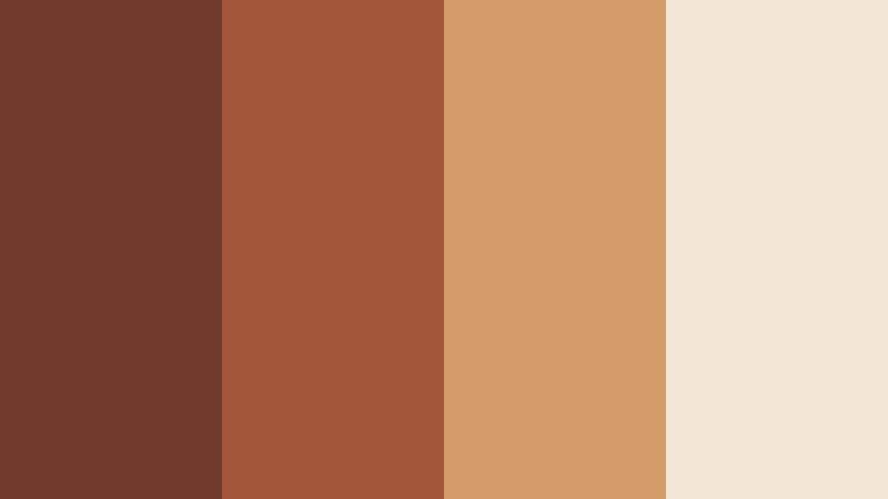 urban brick story redwood brown color palette with hex codes