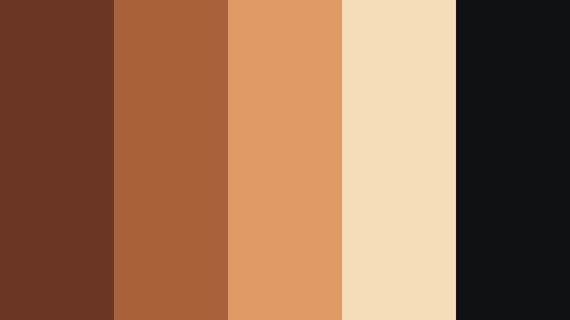 urban caramel contrast burnt caramel color palette with hex codes