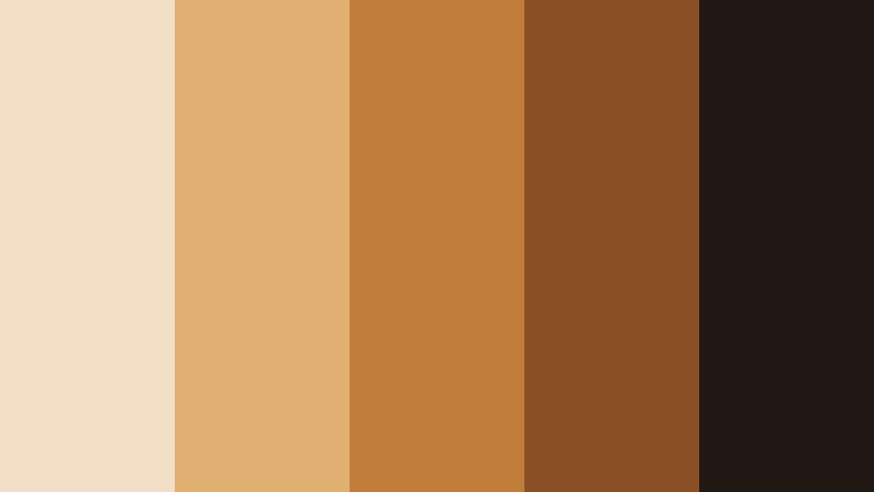 urban caramel streetlight soft caramel color palette with hex codes