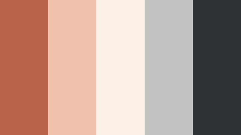 urban clay accent muted terracotta color palette with hex codes