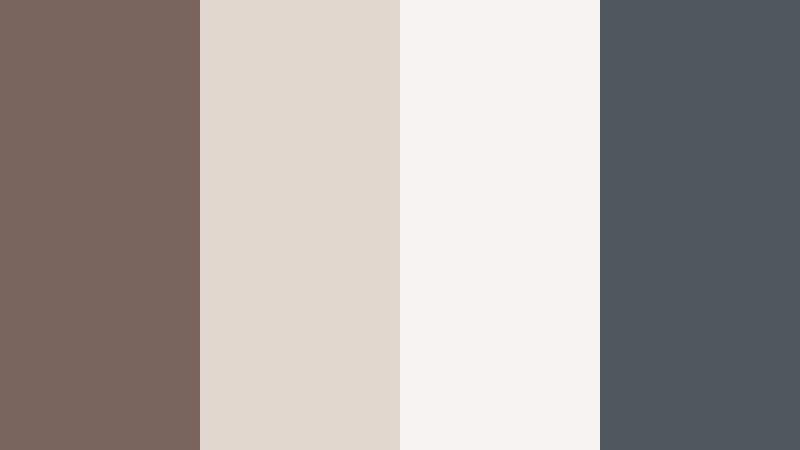 urban concrete loft muddy taupe color palette with hex codes