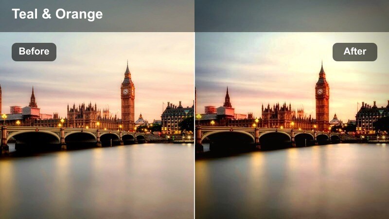 Wide cityscape with teal and magenta tones highlighting futuristic alleys at night.