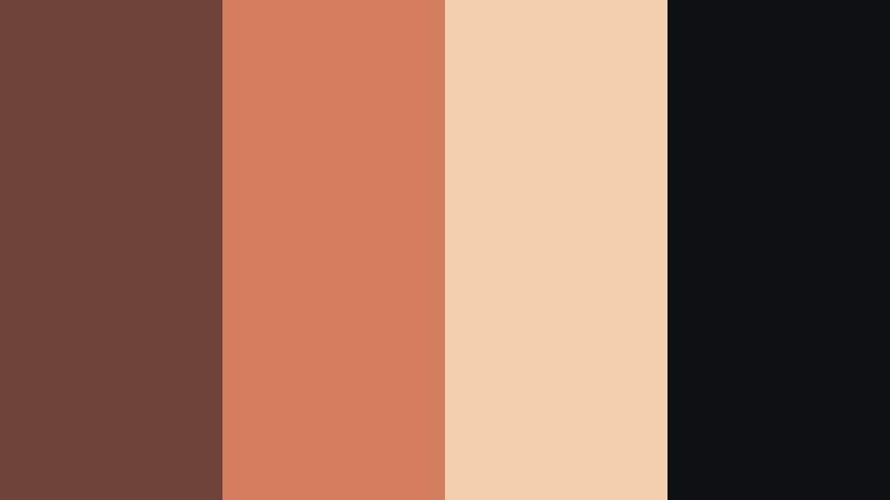 urban ember nights antique copper color palette with hex codes