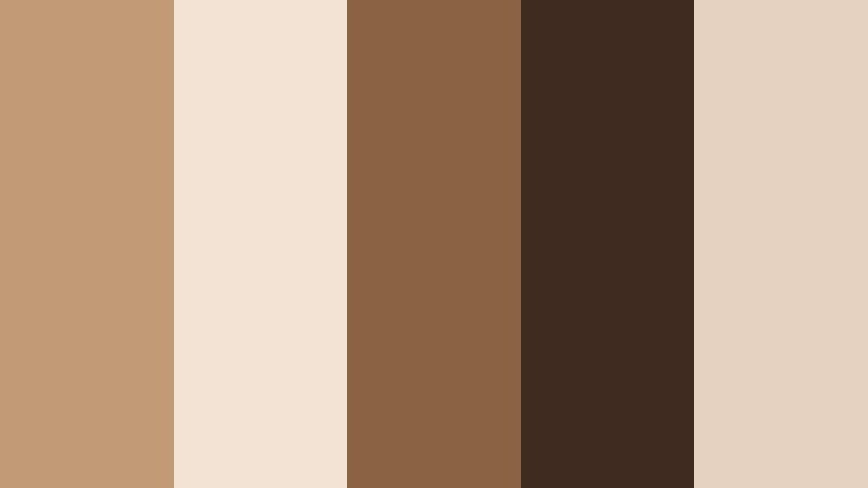 urban espresso chic light mocha color palette with hex codes