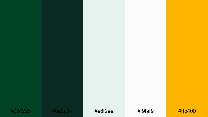 urban grid minimal british racing green color palette with hex codes
