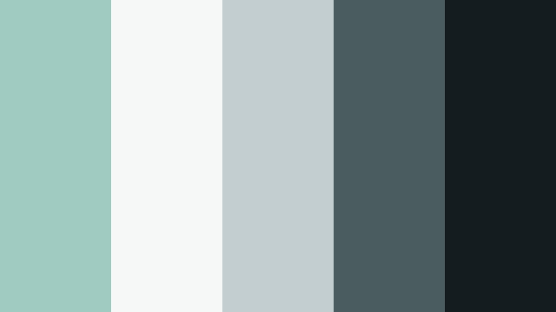 urban jade minimal misty jade color palette with hex codes