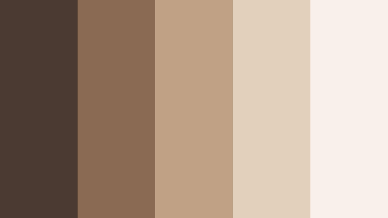 urban latte minimal latte brown color palette with hex codes
