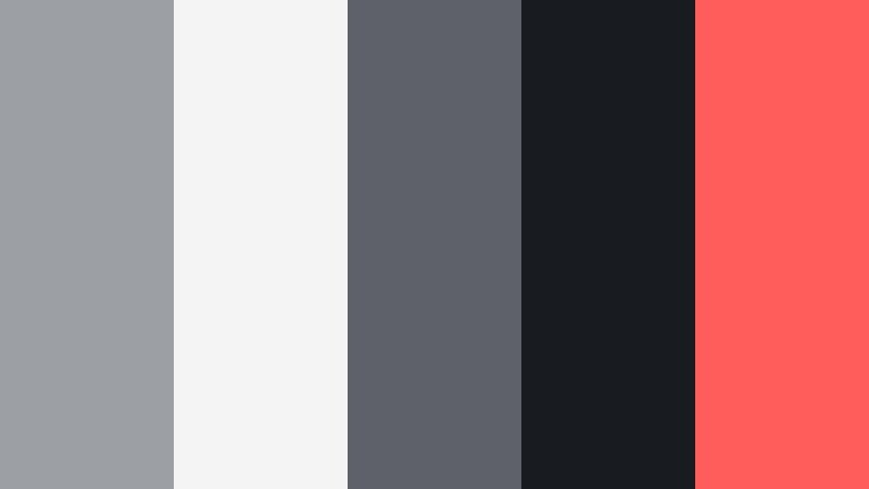 urban lens minimal silver screen gray color palette with hex codes