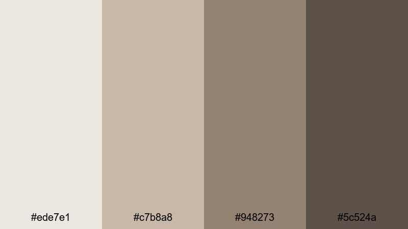 urban loft branding gray brown color palette with hex codes
