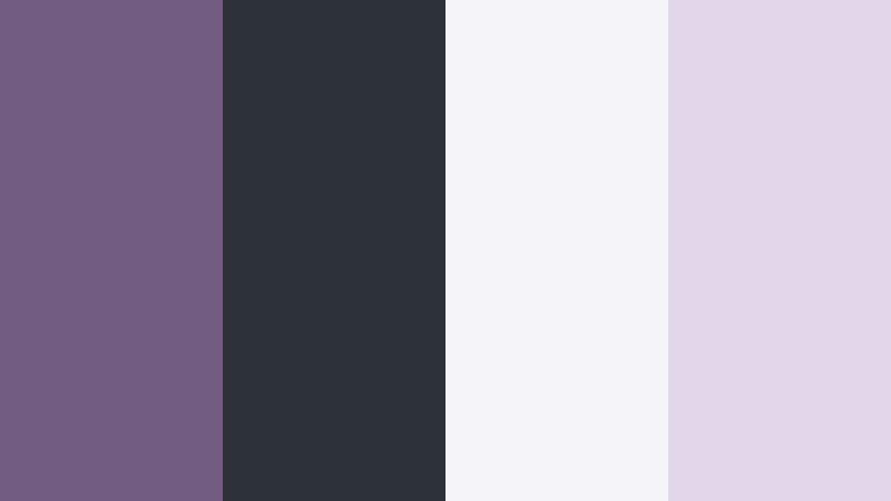 urban loft lilac smoky lilac color palette with hex codes