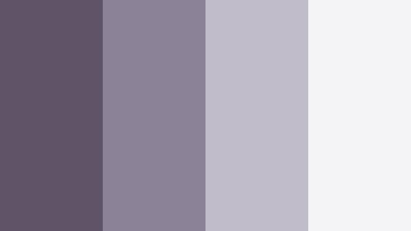 urban loft lilac smoky purple color palette with hex codes
