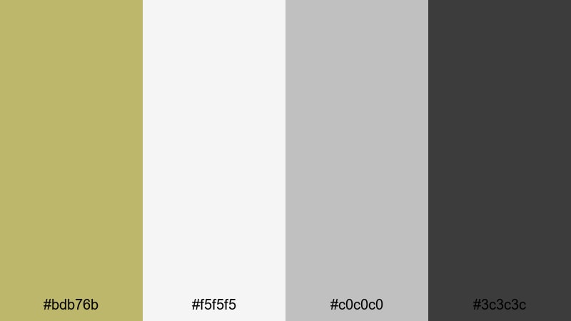 urban loft neutral dark khaki color palette with hex codes