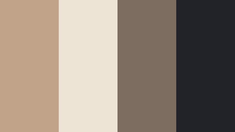 urban loft neutrals cocoa beige color palette with hex codes