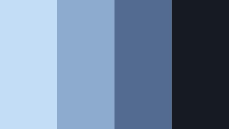 urban loft skyline cloud blue color palette with hex codes