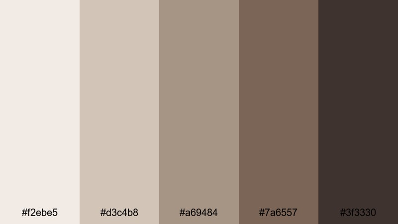 urban loft taupe taupe color palette with hex codes