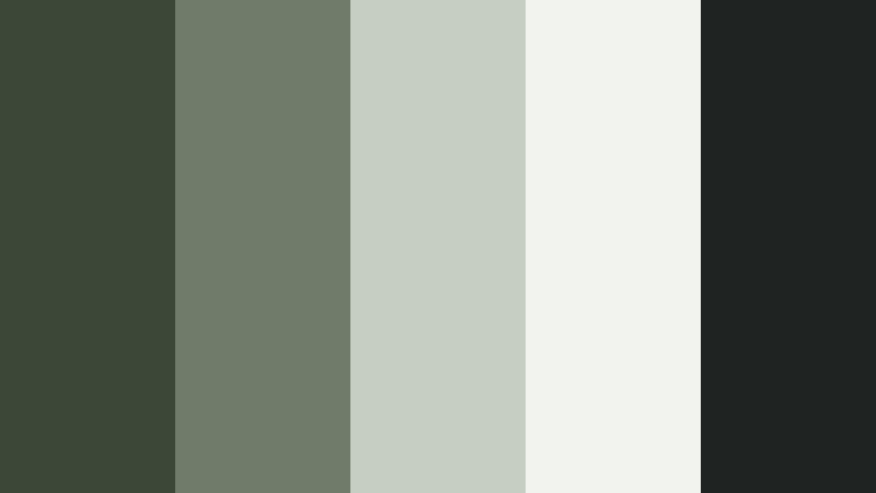 urban moss minimal forest moss color palette with hex codes