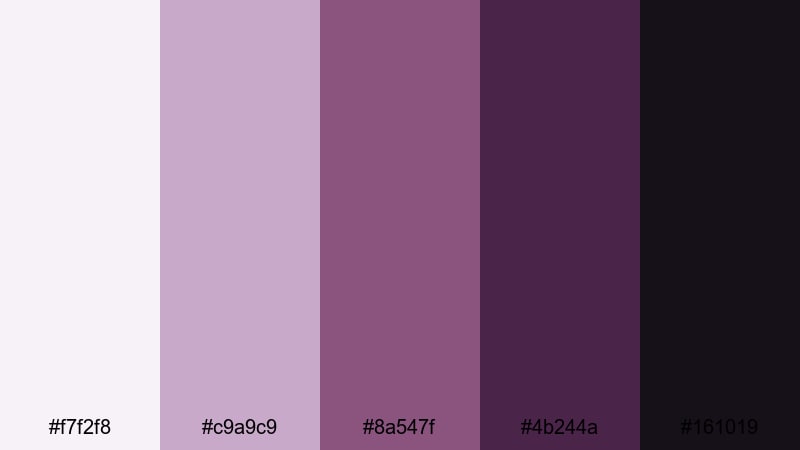 urban mulberry monochrome mulberry color palette with hex codes