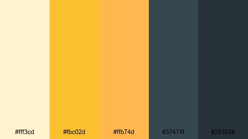 urban mustard minimal yellow color palette with hex codes