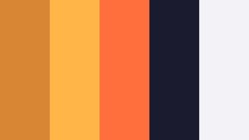 urban neon ember desert amber color palette with hex codes