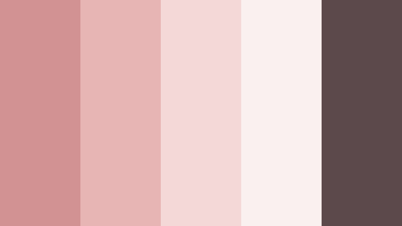 urban rose monochrome faded rose color palette with hex codes