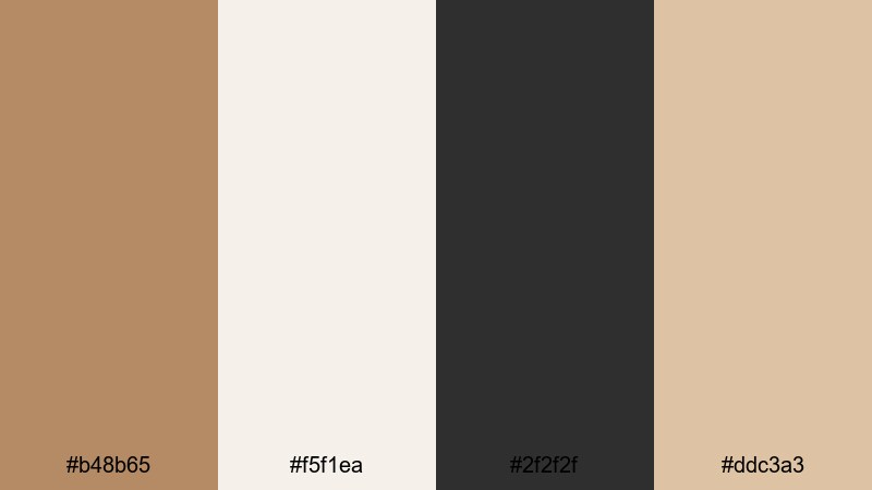 urban sandstone minimal light brown color palette with hex codes