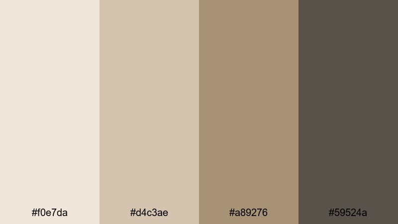 urban sandstone streets bone color palette with hex codes