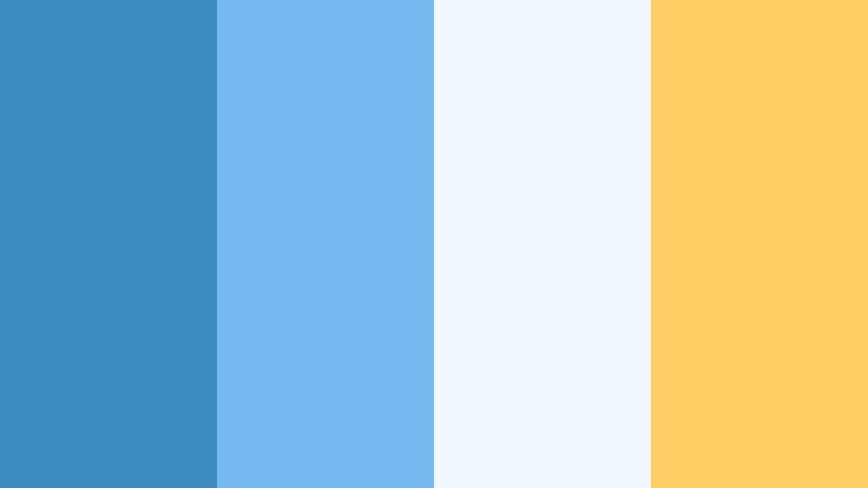 urban sky gradient angel blue color palette with hex codes