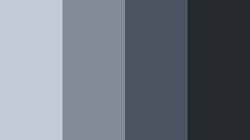 urban steel skyline powder blue gray color palette with hex codes
