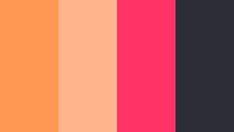 urban sunset pop sunset apricot color palette with hex codes