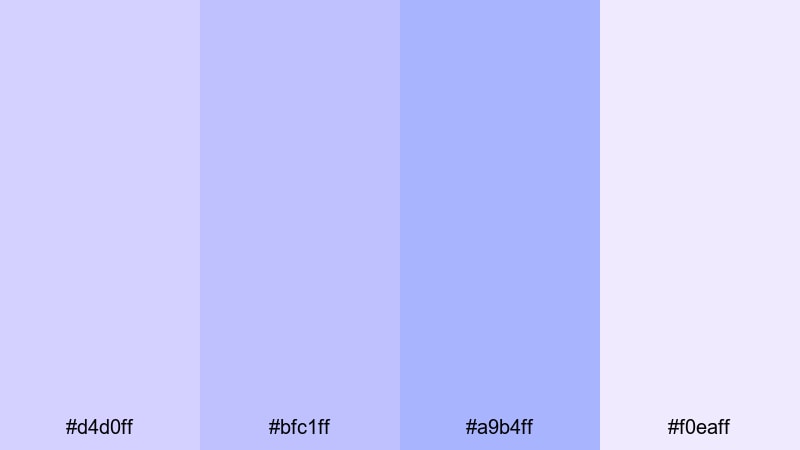 urban twilight pastels pastel blue purple color palette with hex codes