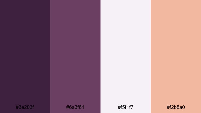 urban velvet branding eggplant color palette with hex codes