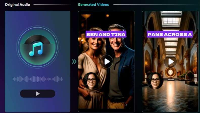 filmora ai audio to video